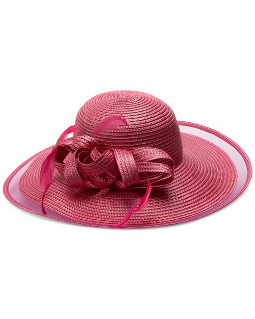 Bellissima Millinery Collection Sheer Ruffled Brim Dressy Hat
