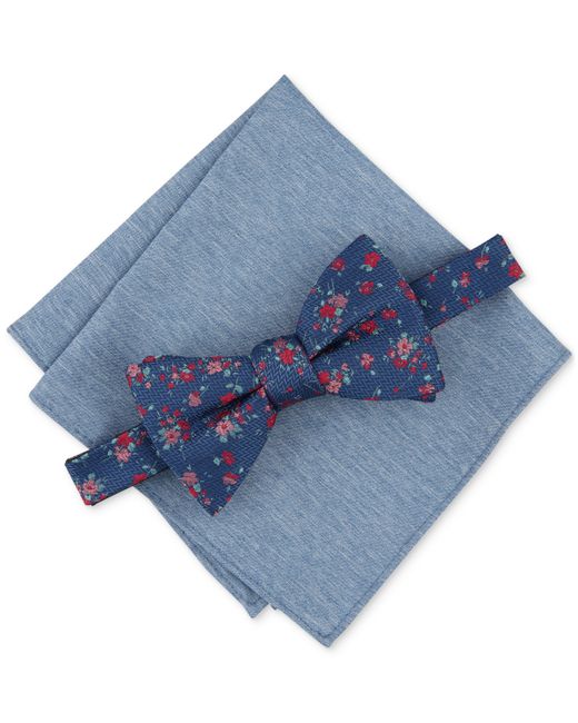 Bar III Lance Floral Bow Tie Pocket Square Set Created for