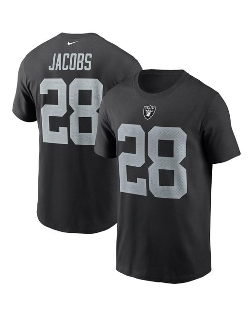Nike Las Vegas Raiders Pride Name and Number Wordmark T-Shirt Josh Jacobs