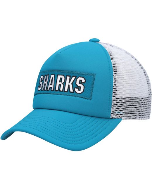 Adidas San Jose Sharks Team Plate Trucker Snapback Hat