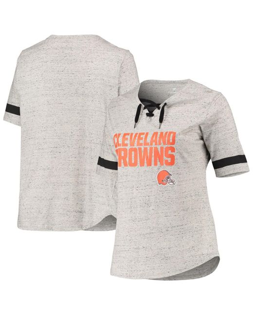 Fanatics Cleveland Browns Plus Lace-Up V-Neck T-shirt