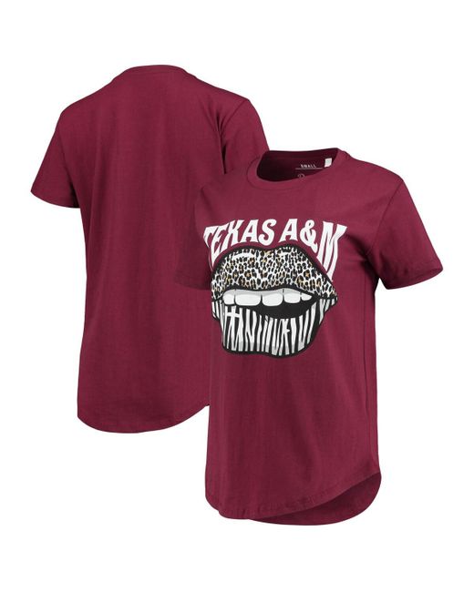 Pressbox Texas AM Aggies Wild Lips Core T-shirt