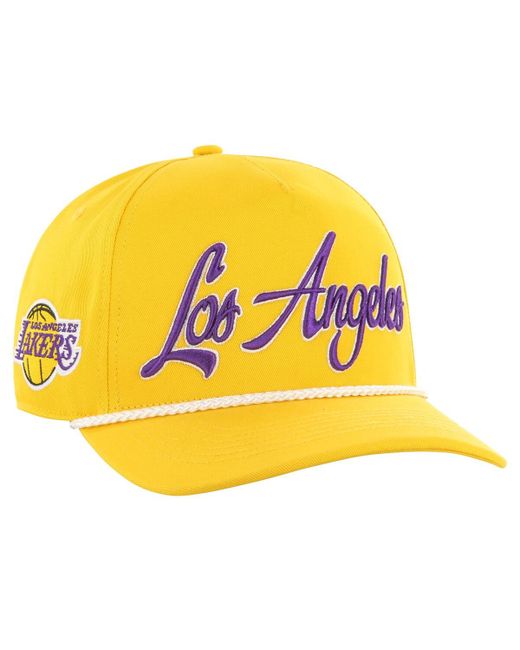 '47 Brand 47 Brand Los Angeles Lakers Overhand Logo Hitch Adjustable Hat