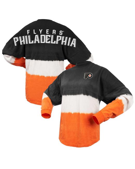 Spirit Jersey Orange Philadelphia Flyers Ombre Long Sleeve T-shirt