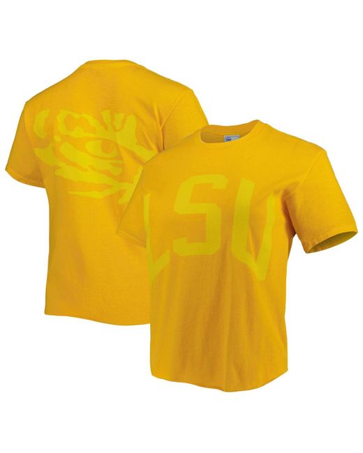 '47 Brand 47 Brand Lsu Tigers Vintage-Like Tubular Hyper Bright 2-Hit Cropped T-shirt