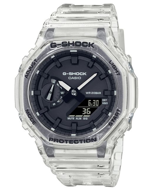 G-Shock Analog-Digital Clear Resin Strap Watch 45.4mm