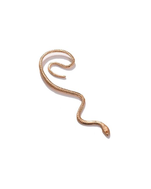 Sohi Metallic Snake Ear cuff Earrings