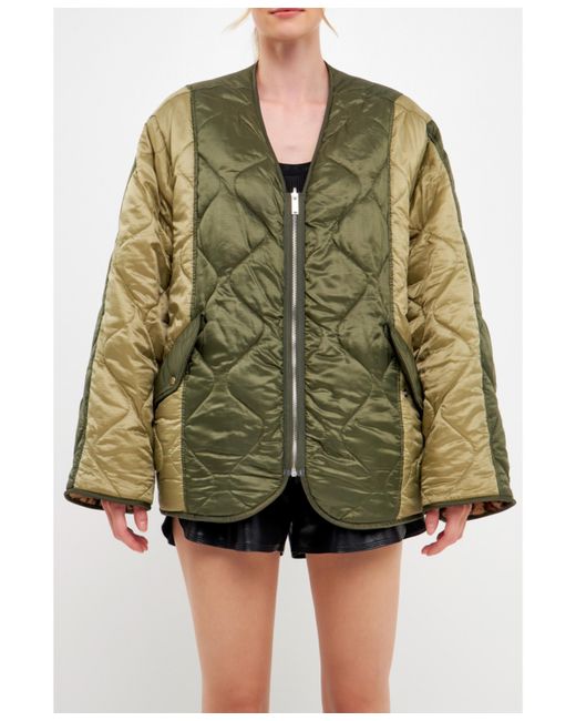 English Factory Over Quilted Jacket