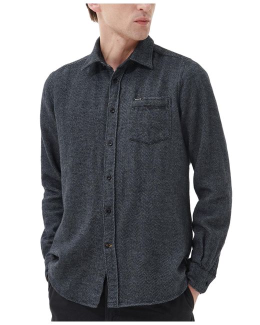 Barbour Robertson Tailored-Fit Herringbone Button-Down Shirt