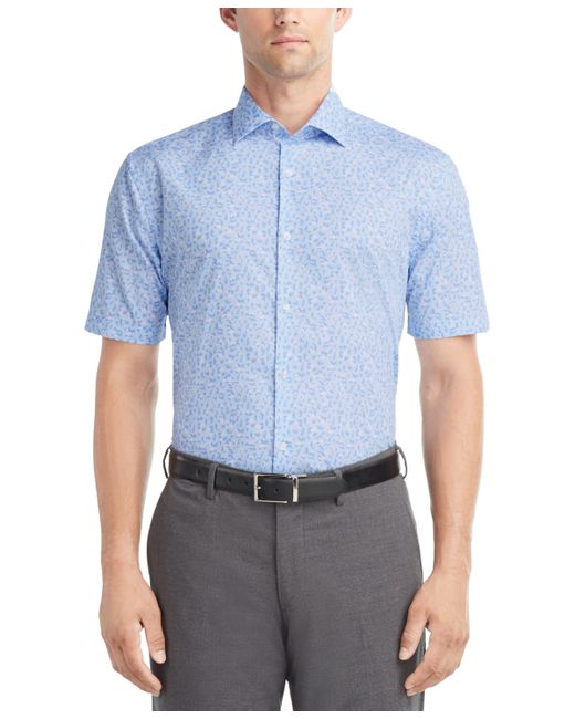 Van Heusen Slim-Fit Flex Collar Short-Sleeve Dress Shirt