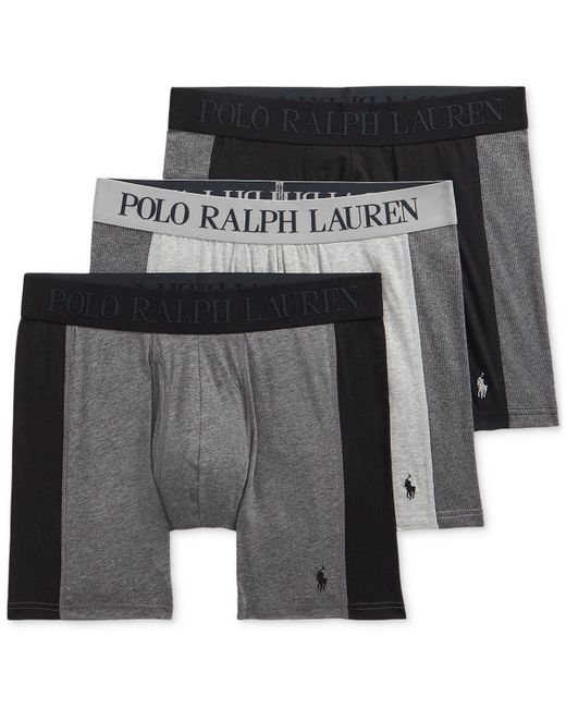 Polo Ralph Lauren 3-Pack 4D Flex Max Boxer Brief Andover Polo Black