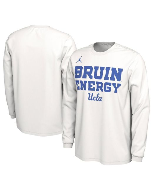 Jordan and Ucla Bruins 2024 On-Court Bench Energy Long Sleeve T-shirt