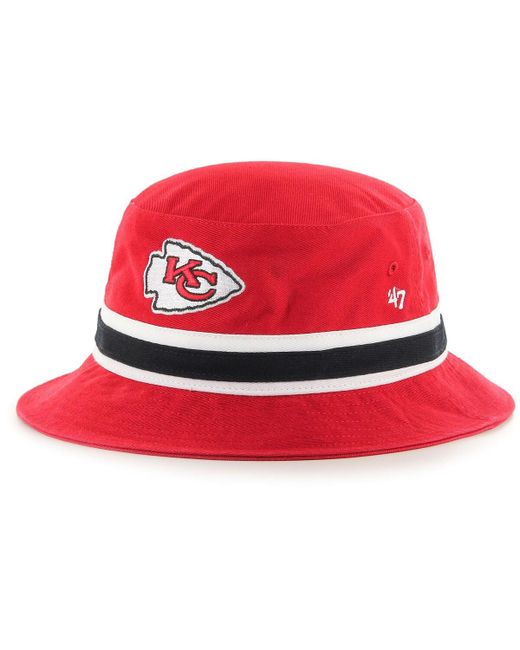 '47 Brand 47 Kansas City Chiefs Striped Bucket Hat