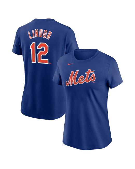 Nike Francisco Lindor New York Mets Name and Number T-shirt