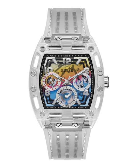 Guess Silicone Multi-Function Watch 44mm
