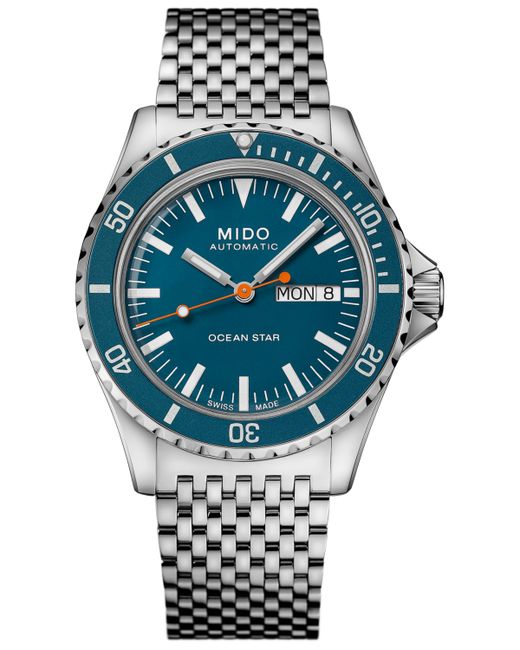 Mido Swiss Automatic Ocean Star Tribute 75th Anniversary Stainless Steel Bracelet Watch 41mm