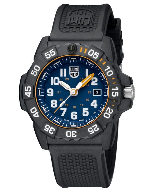 Luminox Swiss Navy Seal Dive Black Rubber Strap Watch 45mm