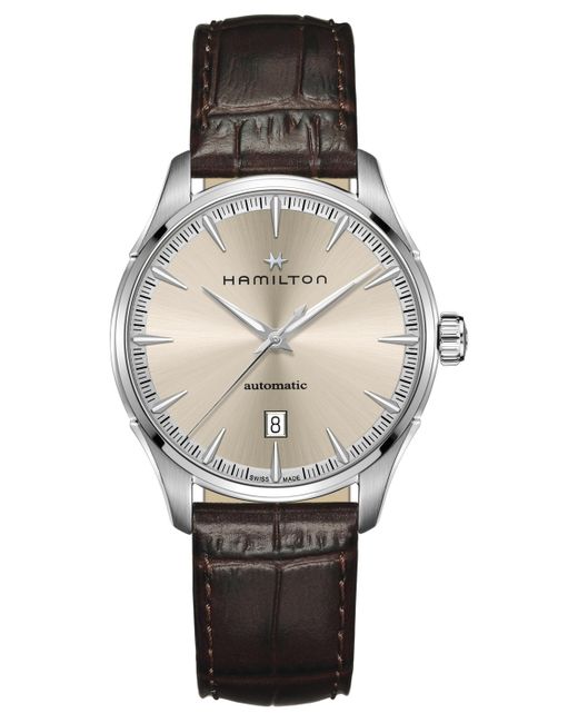 Hamilton Swiss Automatic Jazzmaster Leather Strap Watch 40mm