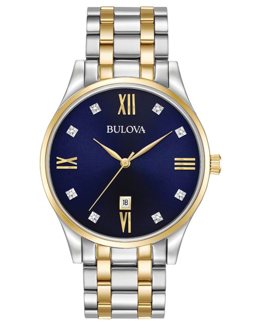 Bulova Diamond Accent Stainless Steel Bracelet Watch 40mm