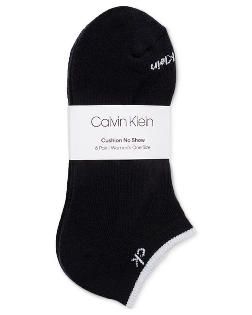Calvin Klein 6-Pk. Performance Cushion No-Show Socks