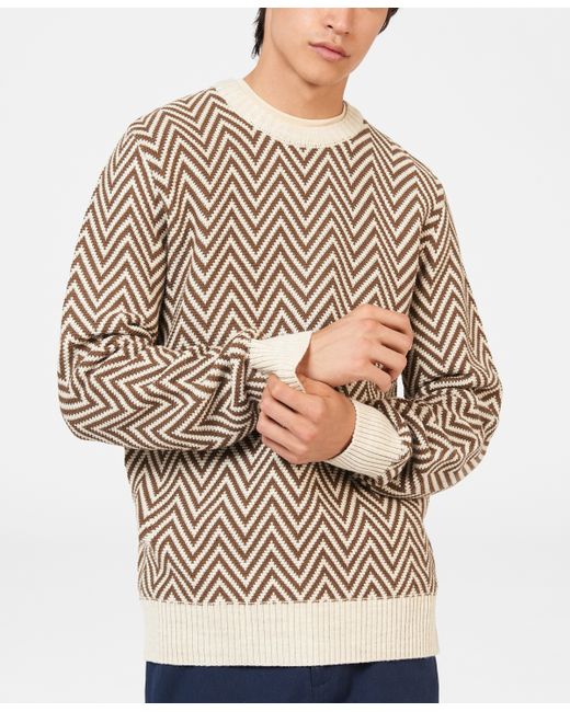 Ben Sherman Jacquard Crew Sweater