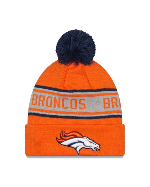 New Era Denver Broncos Repeat Cuffed Knit Hat with Pom