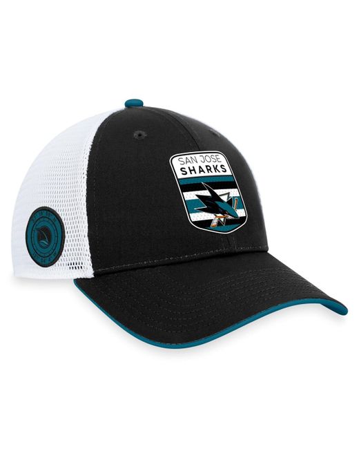 Fanatics San Jose Sharks 2023 Nhl Draft On Stage Trucker Adjustable Hat
