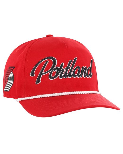 '47 Brand 47 Brand Portland Trail Blazers Overhand Logo Hitch Adjustable Hat