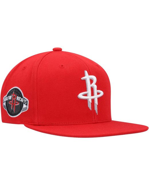 Mitchell & Ness Houston Rockets Side Core 2.0 Snapback Hat