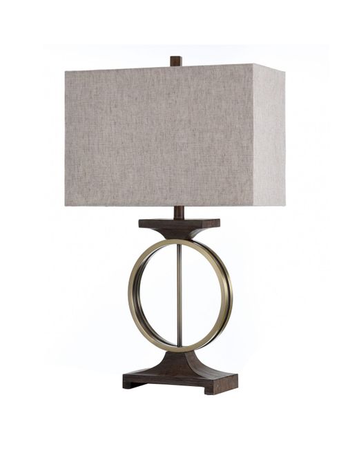 Stylecraft Home Collection Brass Ring Table Lamp