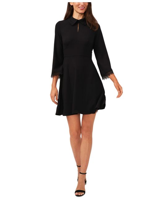 Cece Collared Scallop Embroidered Dress