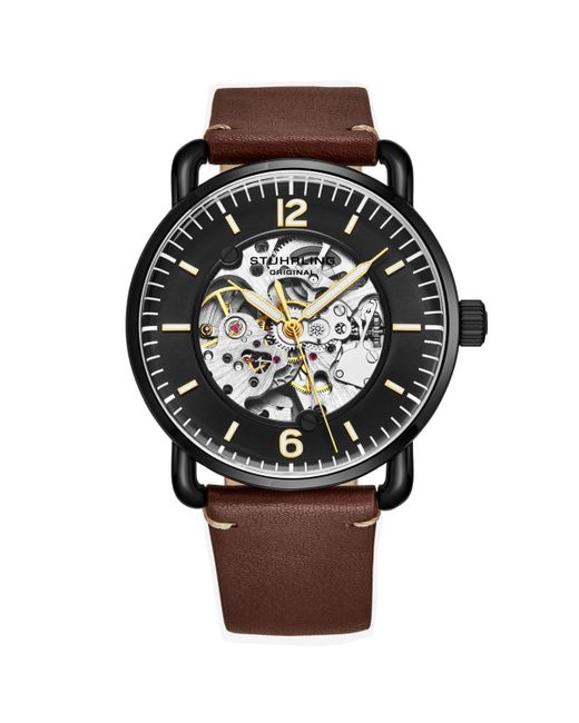 Stuhrling Leather Strap Watch 42mm