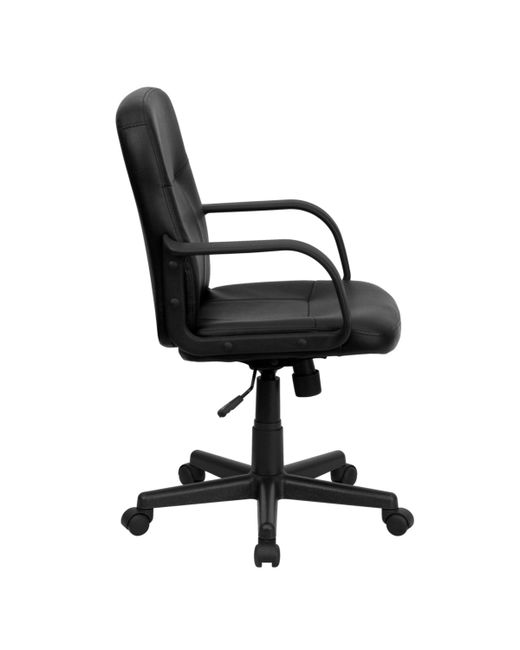 Flash Furniture Mid-Back Glove Vinyl Executive Swivel Chair With Arms