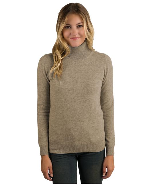 Jennie Liu 100 Pure Cashmere Long Sleeve Turtleneck Pullover Sweater