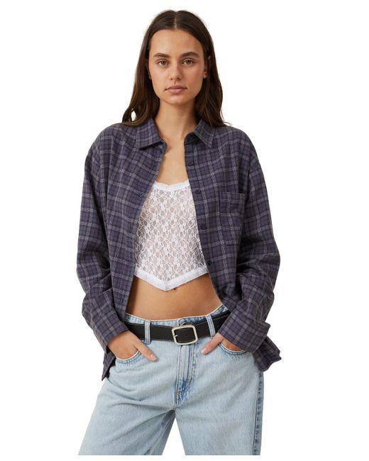 Cotton On Boyfriend Flannel Shirt