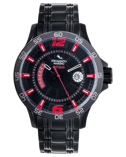 Strumento Marino Hurricane Ion-Plated Stainless Steel Bracelet Watch 46mm red