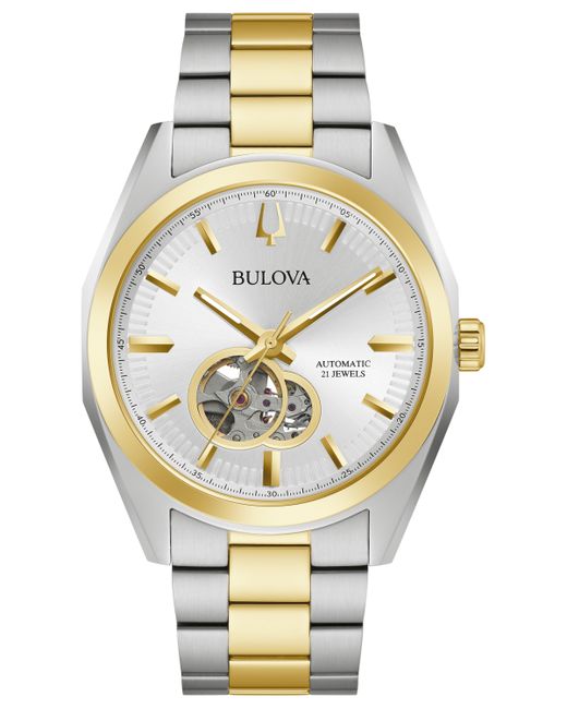 Bulova Automatic Surveyor Gold-Tone Stainless Steel Bracelet Watch 42mm