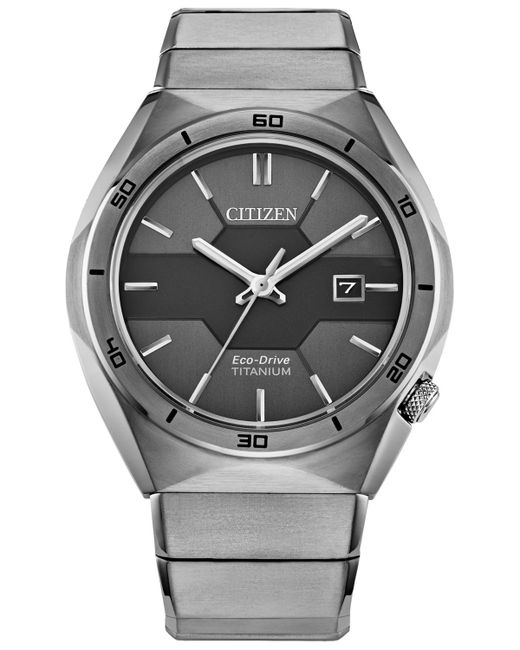 Citizen Armor Eco-Drive Titanium Bracelet Watch 41mm