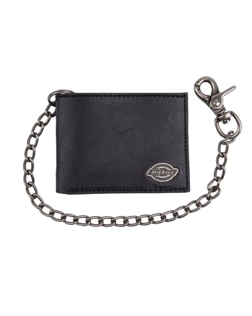Dickies Security Leather Slimfold Wallet with Chain