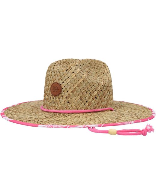Roxy Pina to My Colada Printed Straw Lifeguard Hat