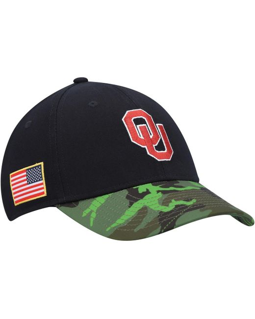 Jordan Camo Oklahoma Sooners Veterans Day 2Tone Legacy91 Adjustable Hat