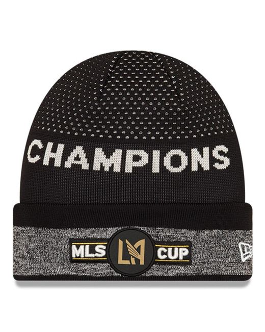 New Era Lafc 2022 Mls Cup Champions Locker Room Knit Hat