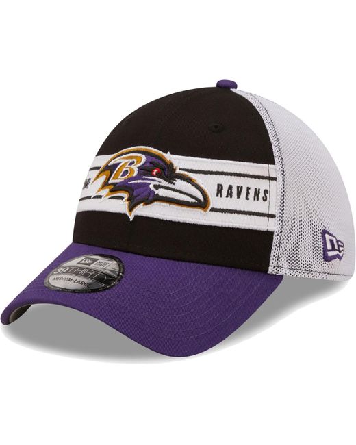 New Era Purple Baltimore Ravens Team Banded 39THIRTY Flex Hat
