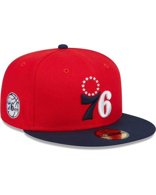 New Era Navy Philadelphia 76ers 59FIFTY Fitted Hat