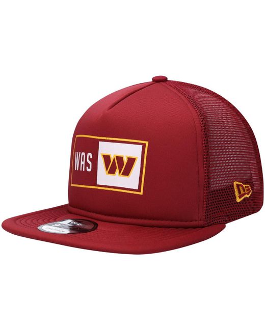 New Era Washington Commanders Balanced 9FIFTY Trucker Snapback Hat
