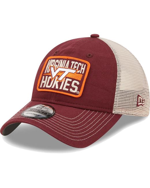 New Era Natural Virginia Tech Hokies Devoted 9TWENTY Adjustable Hat