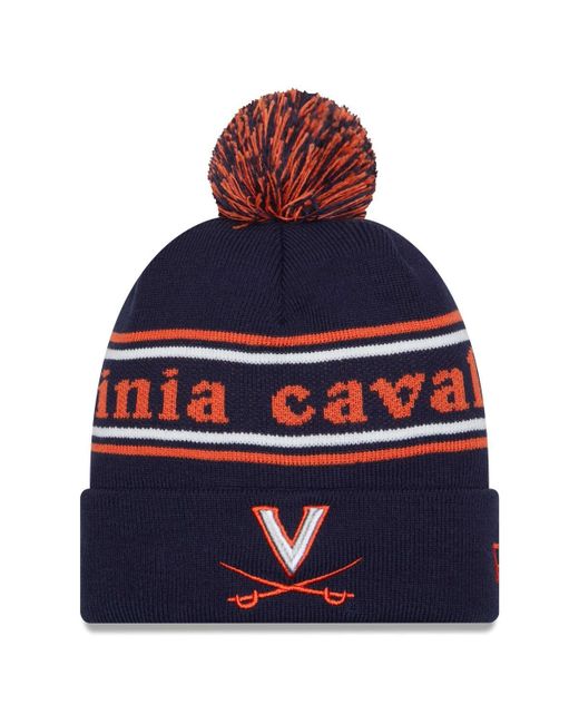 New Era Virginia Cavaliers MarqueeÂ Cuffed Knit Hat with Pom