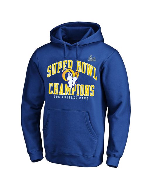 Fanatics Los Angeles Rams Super Bowl Lvi Champions Big and Tall Simple Arch Pullover Hoodie