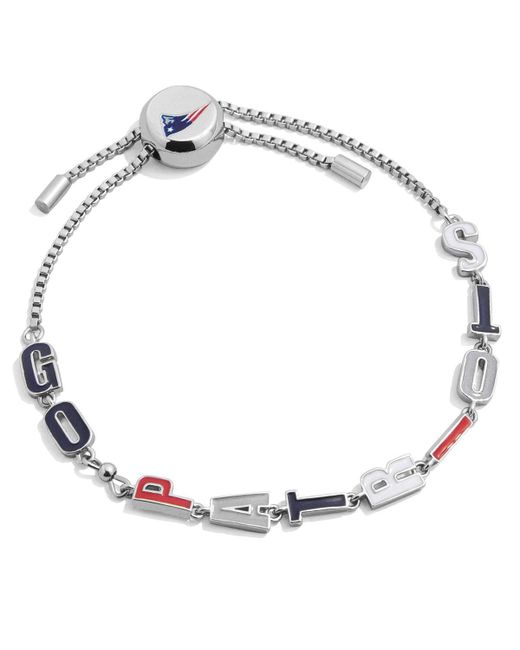 Baublebar New England Patriots Slogan Pull-Tie Bracelet