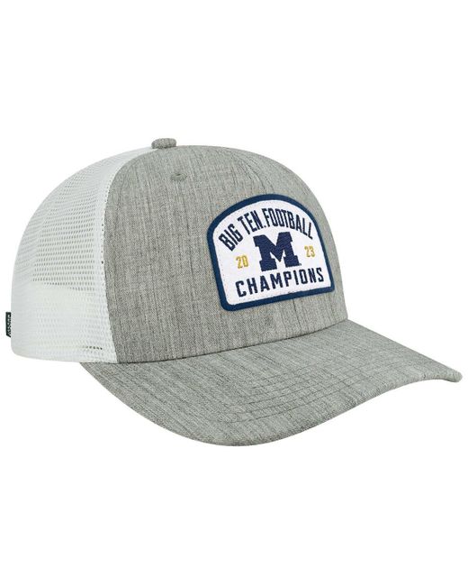 Legacy Athletic Michigan Wolverines 2023 Big Ten Football Conference Champions Adjustable Trucker Hat